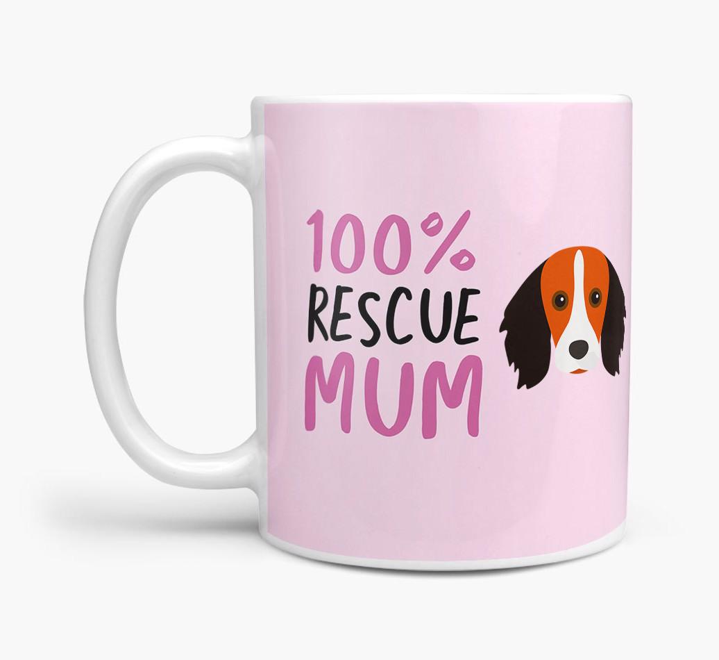 '100% Rescue Mum' - Personalised {breedFullName} Mug