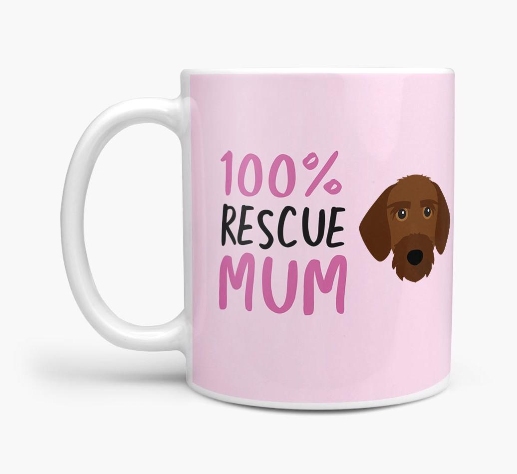 '100% Rescue Mum' - Personalised {breedFullName} Mug
