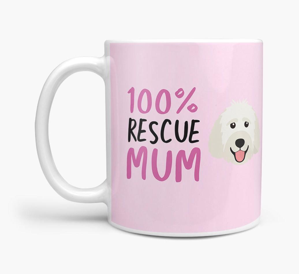 '100% Rescue Mum' - Personalised {breedFullName} Mug