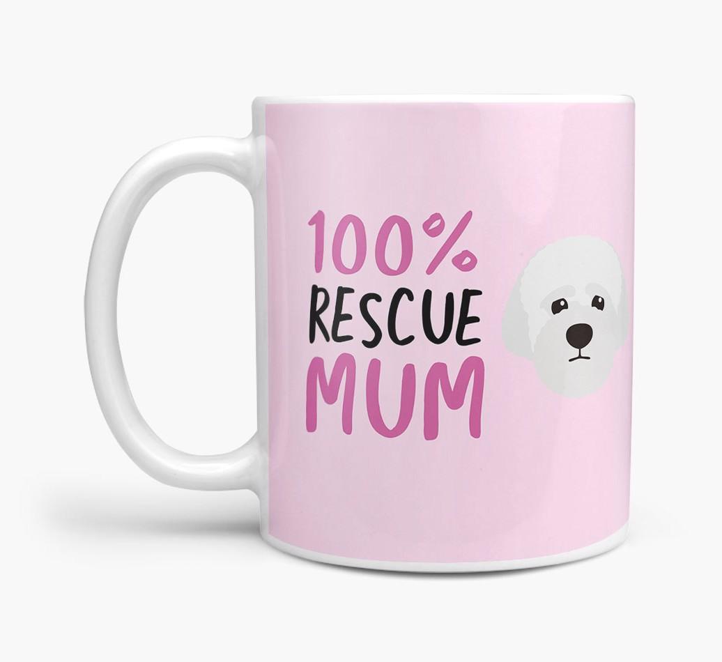 '100% Rescue Mum' - Personalised {breedFullName} Mug