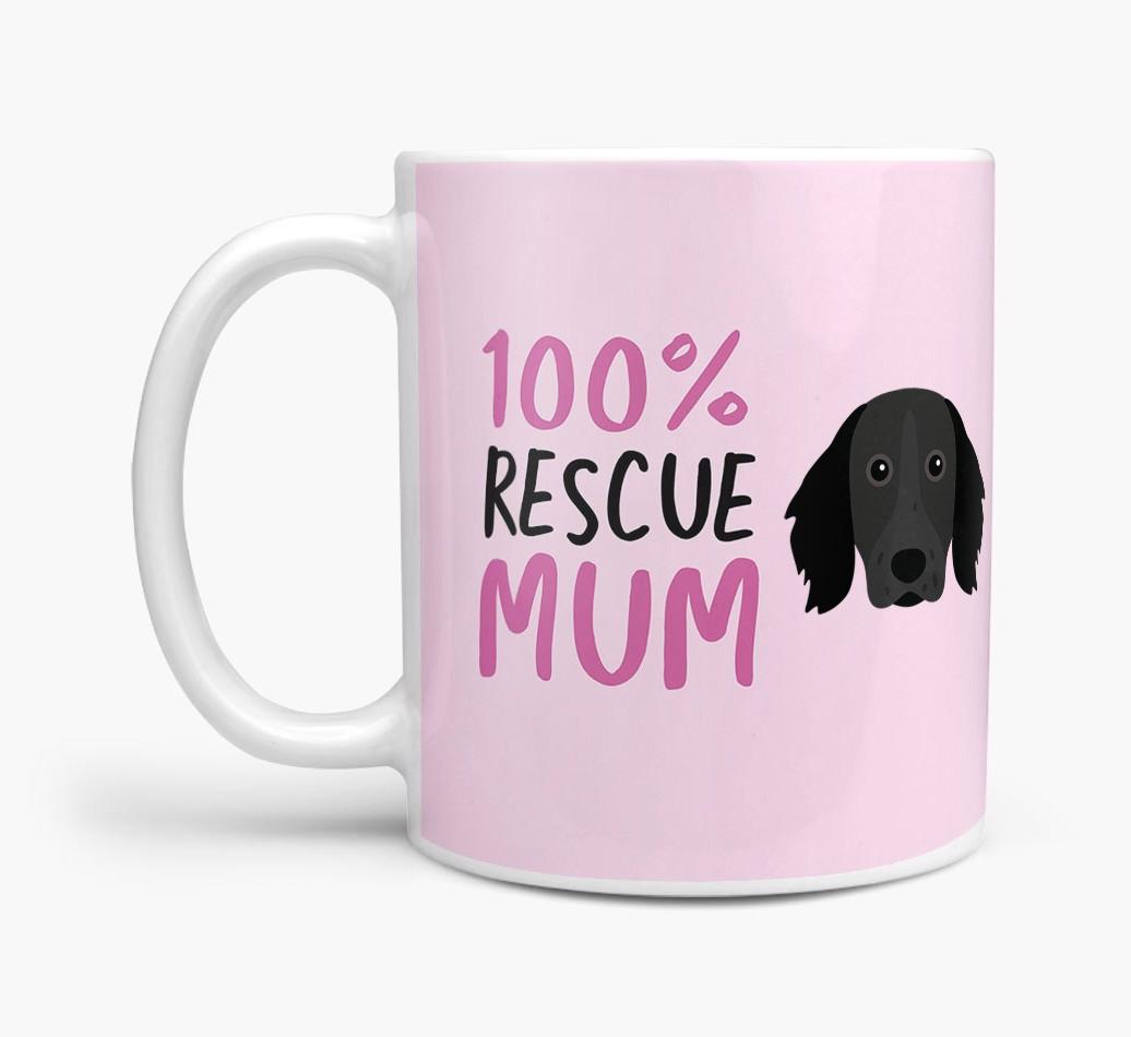 '100% Rescue Mum' - Personalised {breedFullName} Mug