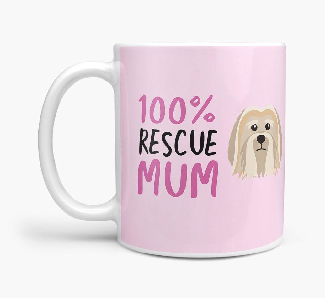 '100% Rescue Mum' - Personalised {breedFullName} Mug