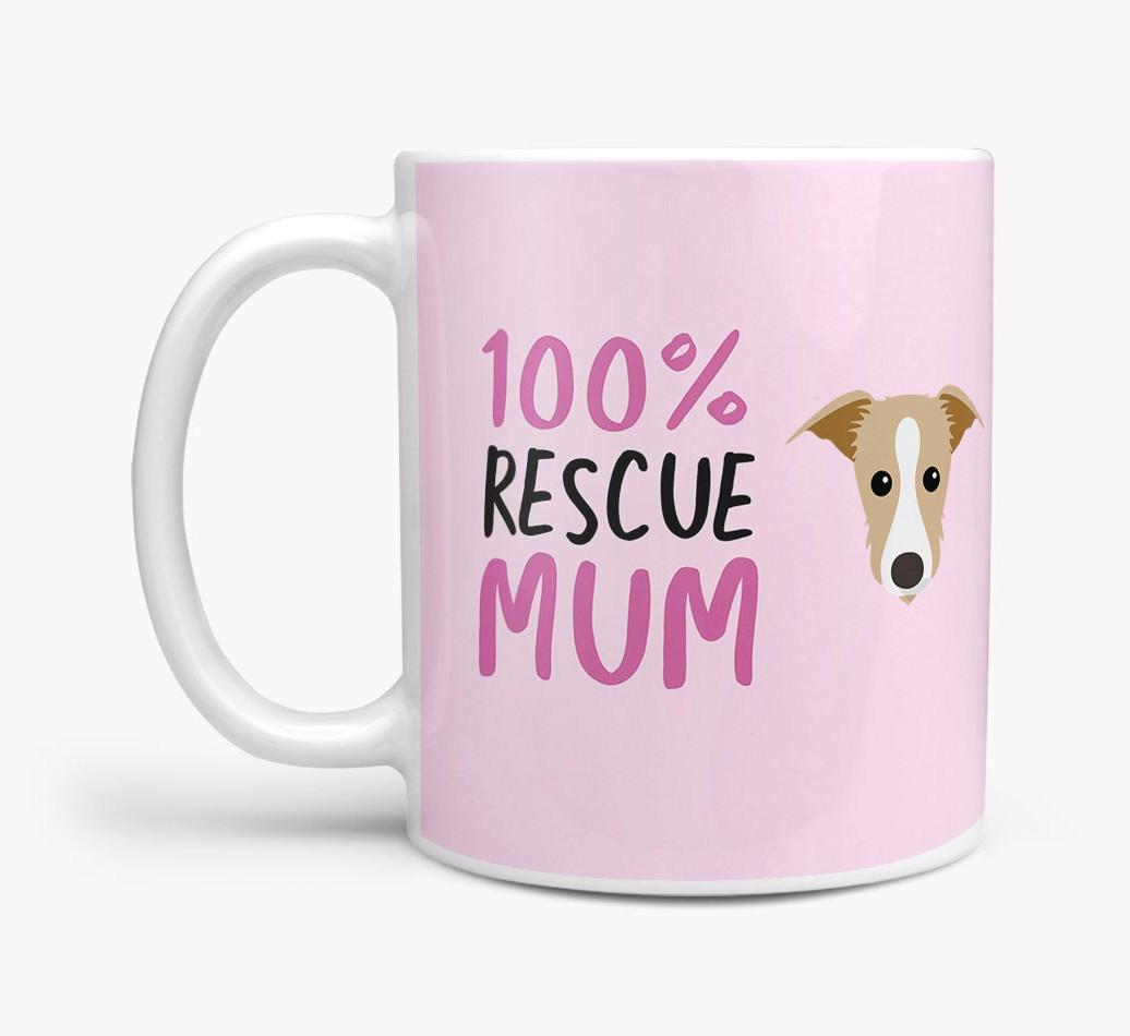 '100% Rescue Mum' - Personalised {breedFullName} Mug