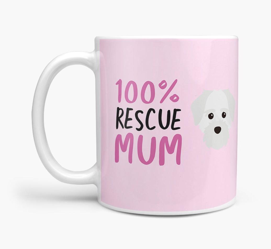 '100% Rescue Mum' - Personalised {breedFullName} Mug