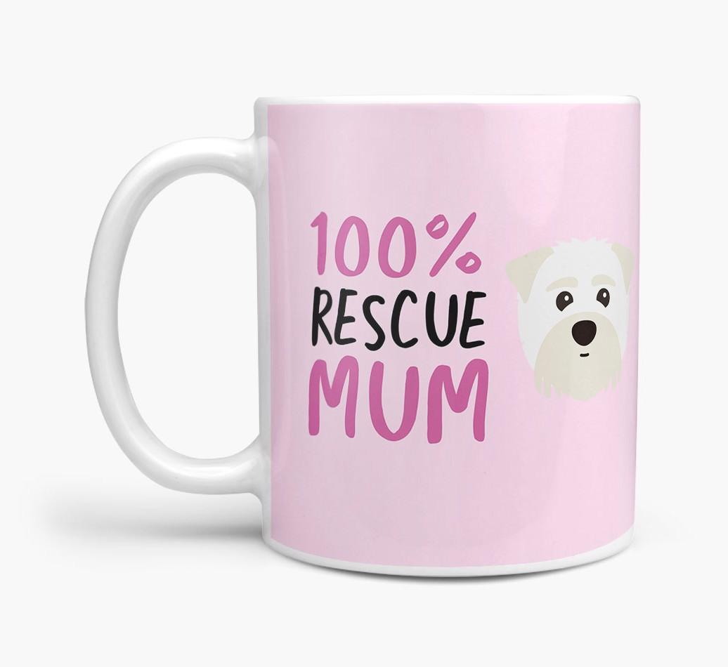 '100% Rescue Mum' - Personalised {breedFullName} Mug