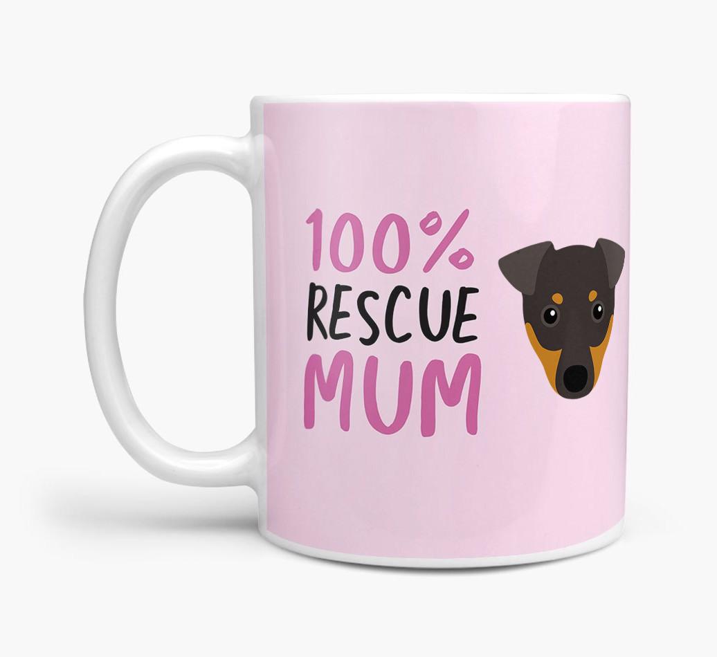 '100% Rescue Mum' - Personalised {breedFullName} Mug