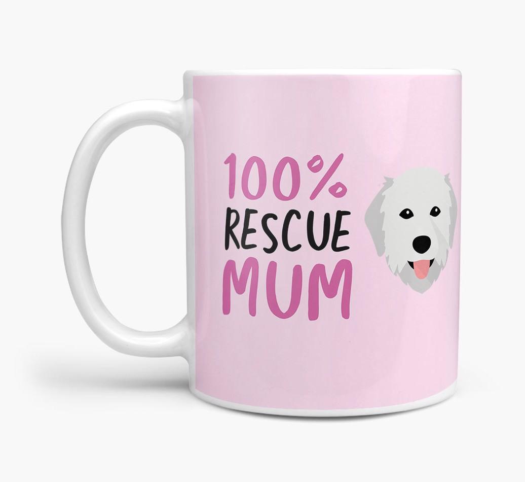 '100% Rescue Mum' - Personalised {breedFullName} Mug