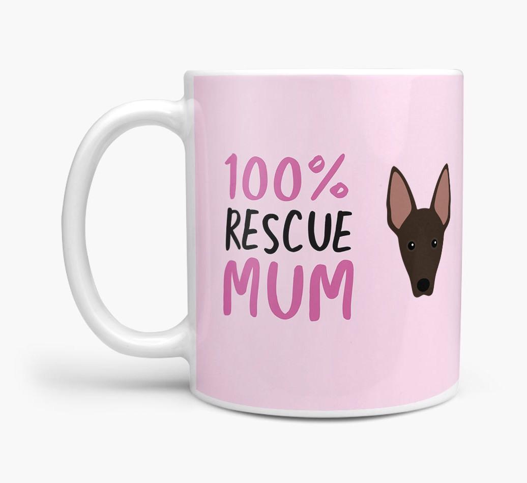 '100% Rescue Mum' - Personalised {breedFullName} Mug