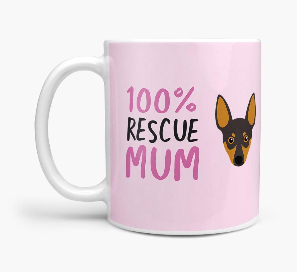 '100% Rescue Mum' - Personalised {breedFullName} Mug