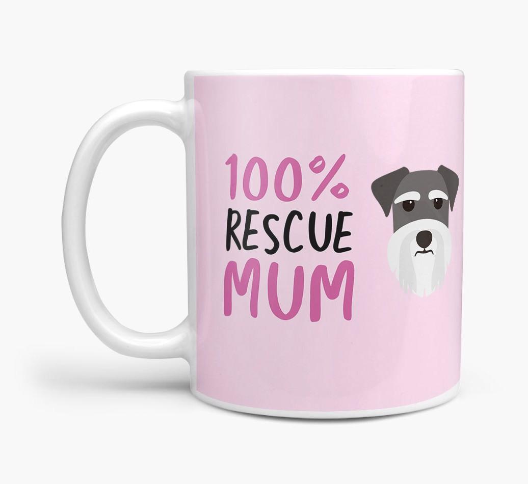 '100% Rescue Mum' - Personalised {breedFullName} Mug