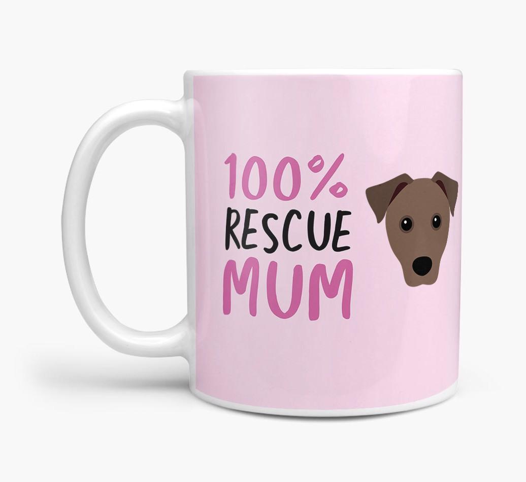 '100% Rescue Mum' - Personalised {breedFullName} Mug