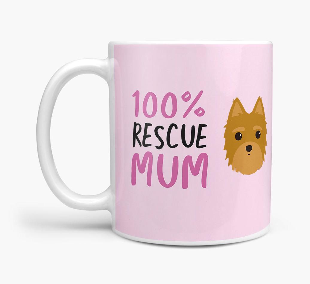 '100% Rescue Mum' - Personalised {breedFullName} Mug
