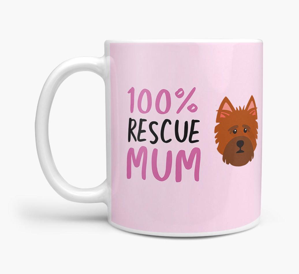 '100% Rescue Mum' - Personalised {breedFullName} Mug