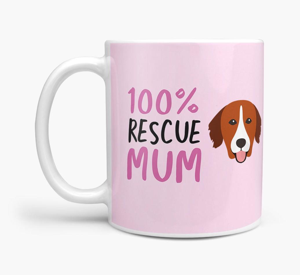 '100% Rescue Mum' - Personalised {breedFullName} Mug