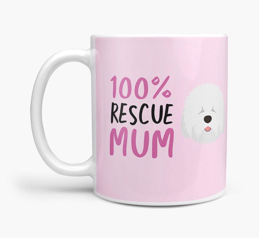 '100% Rescue Mum' - Personalised {breedFullName} Mug