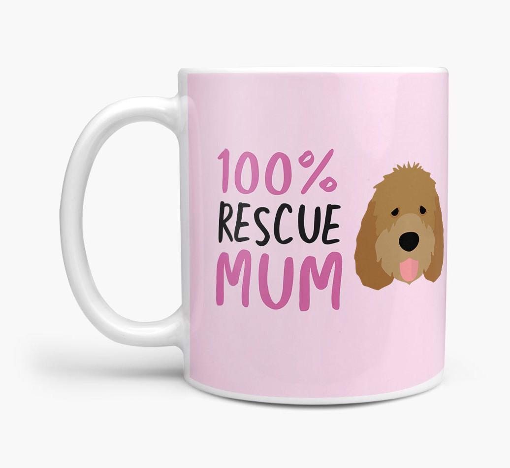 '100% Rescue Mum' - Personalised {breedFullName} Mug