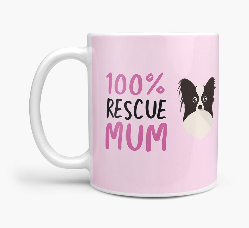 '100% Rescue Mum' - Personalised {breedFullName} Mug