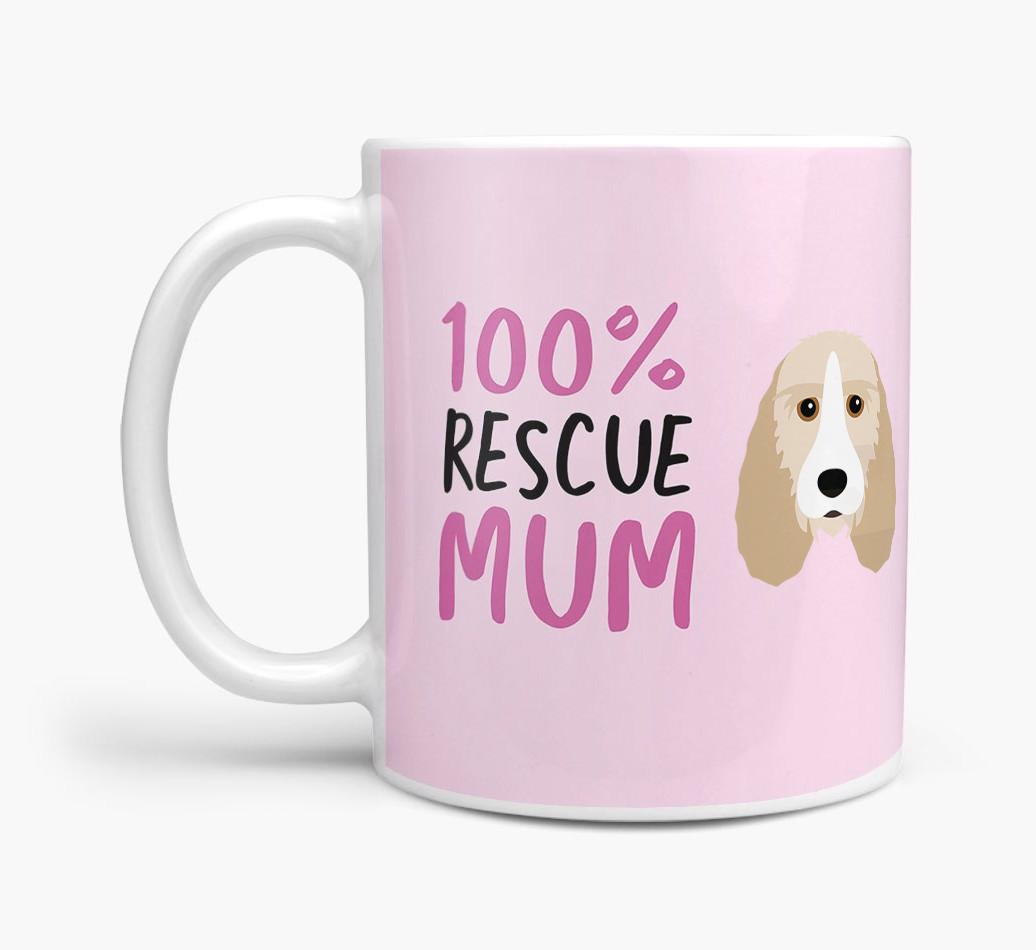 '100% Rescue Mum' - Personalised {breedFullName} Mug