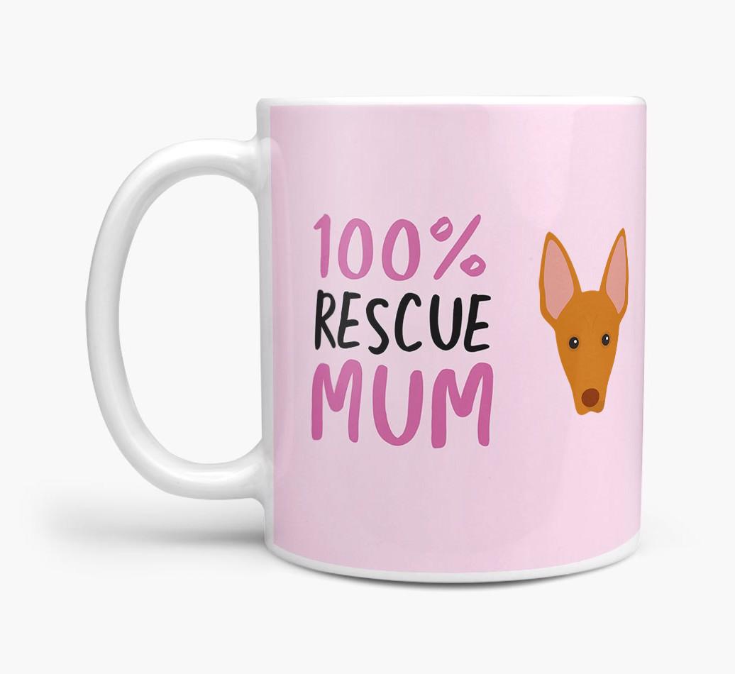 '100% Rescue Mum' - Personalised {breedFullName} Mug