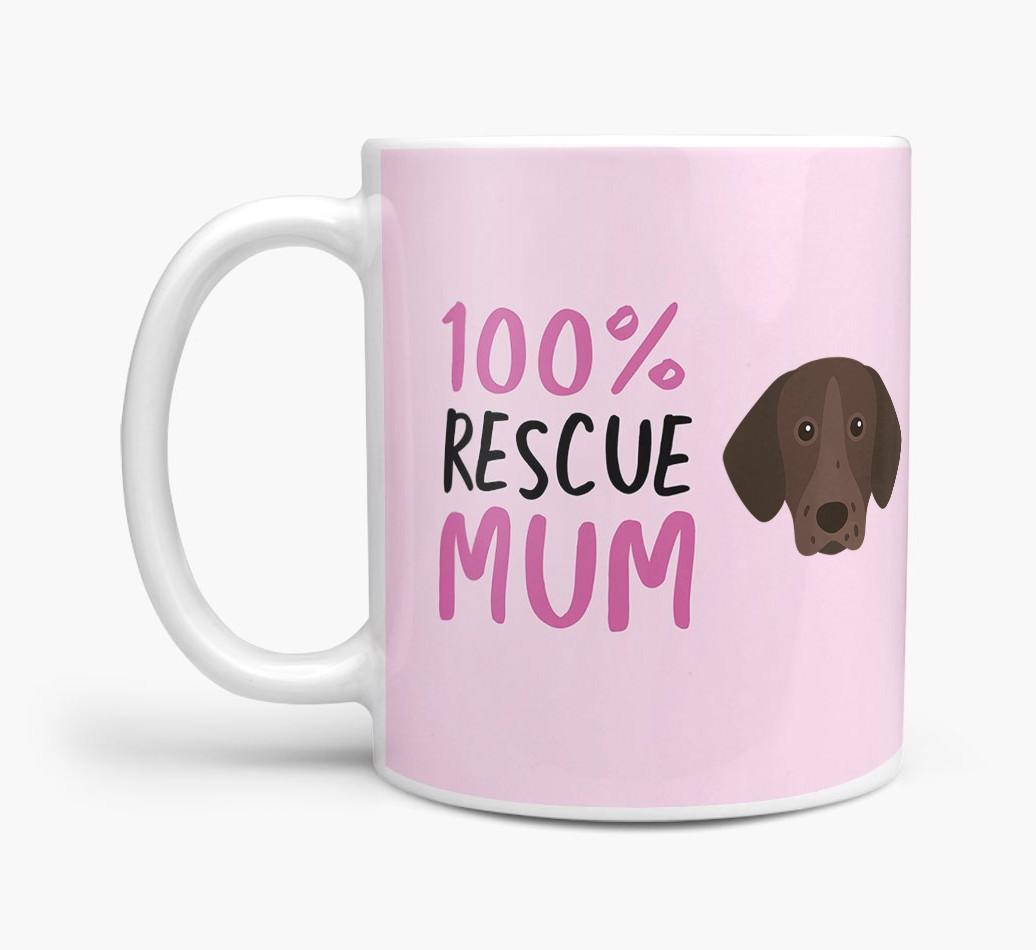 '100% Rescue Mum' - Personalised {breedFullName} Mug