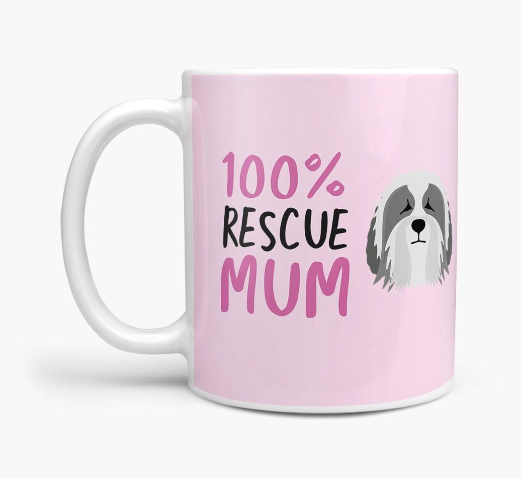 '100% Rescue Mum' - Personalised {breedFullName} Mug