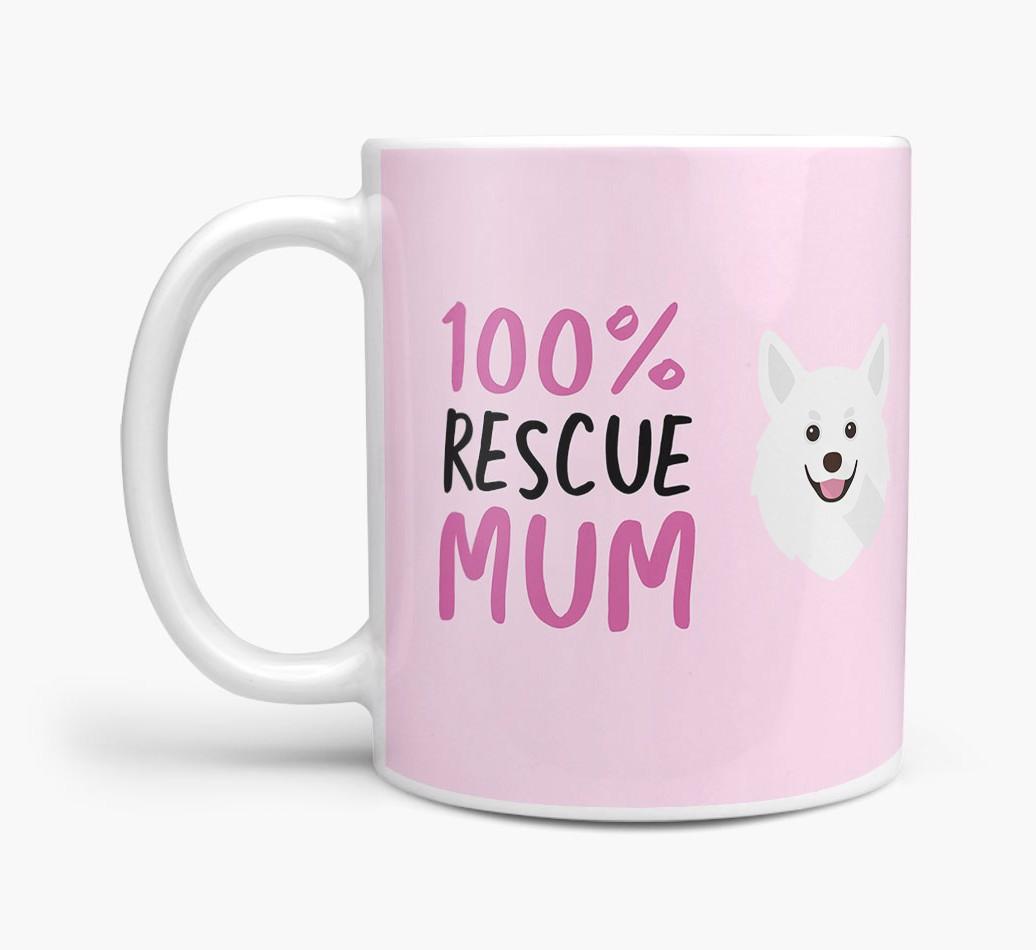 '100% Rescue Mum' - Personalised {breedFullName} Mug