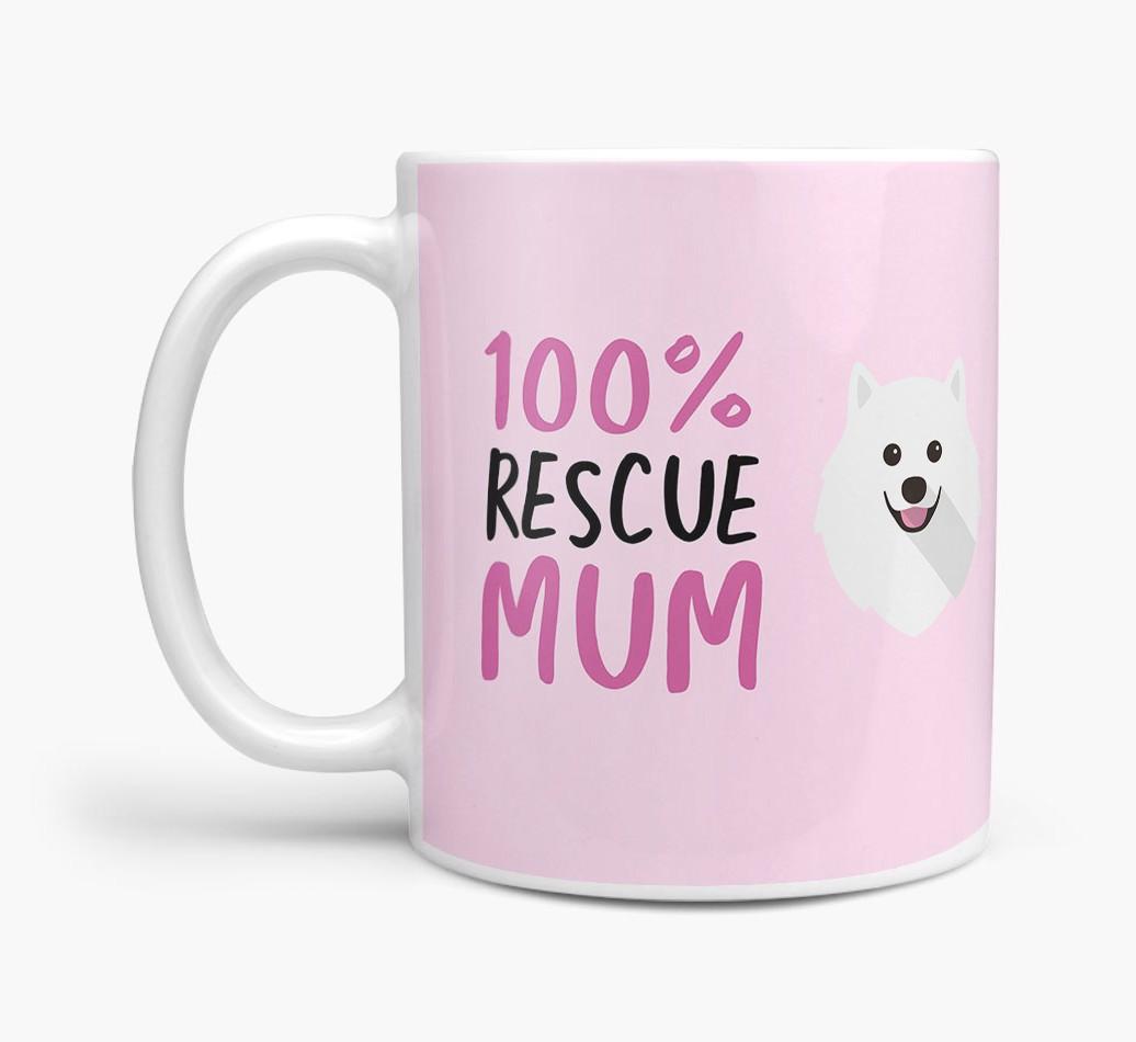 '100% Rescue Mum' - Personalised {breedFullName} Mug