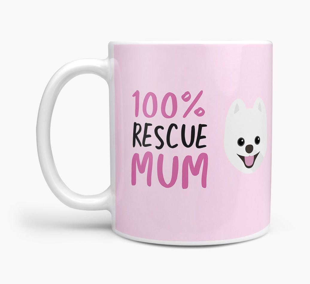 '100% Rescue Mum' - Personalised {breedFullName} Mug