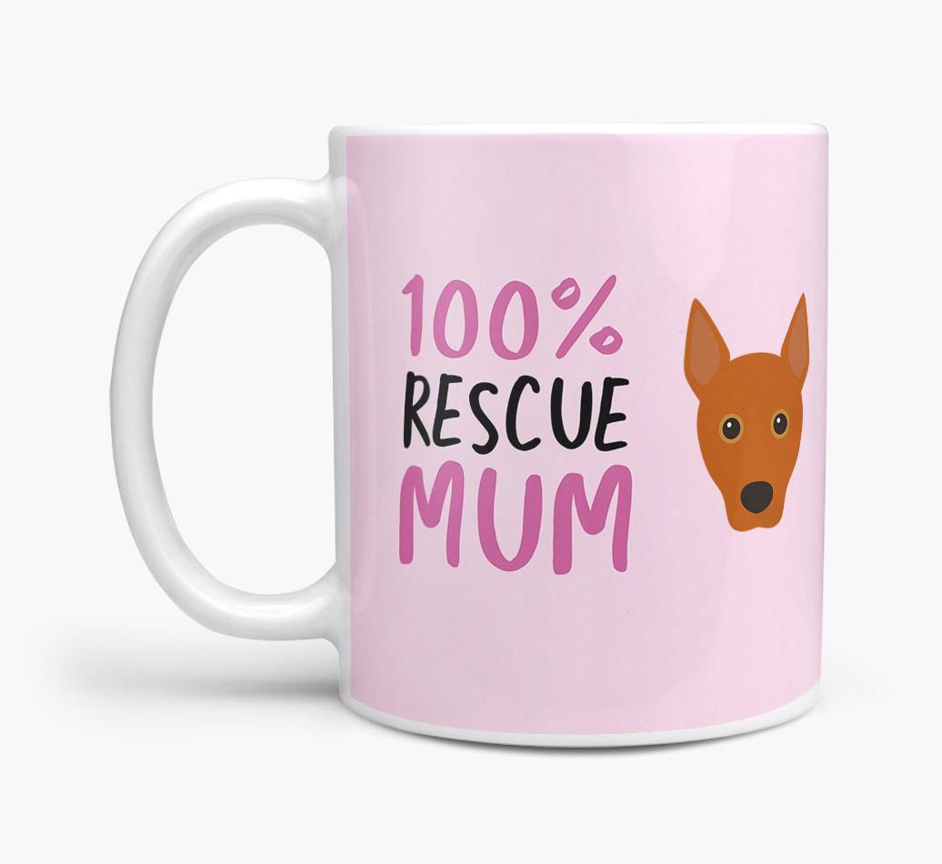 '100% Rescue Mum' - Personalised {breedFullName} Mug