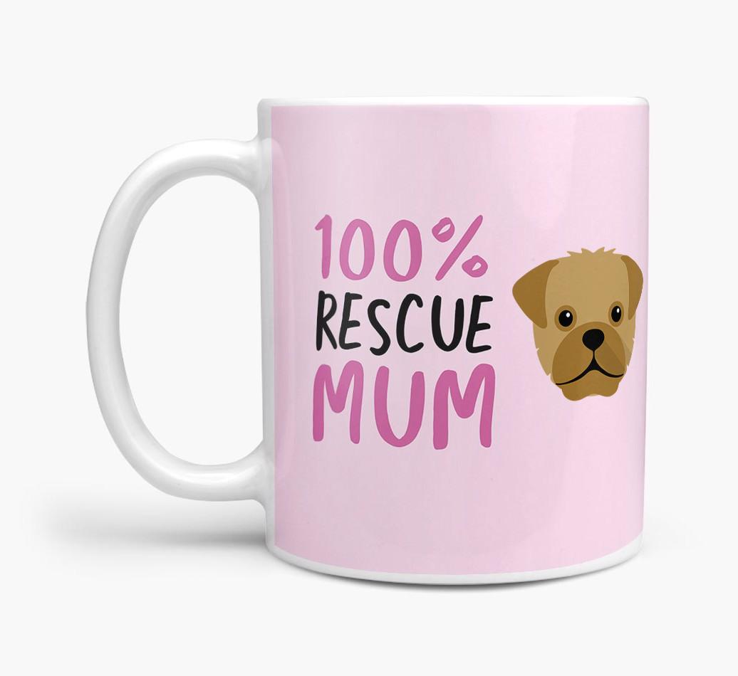 '100% Rescue Mum' - Personalised {breedFullName} Mug