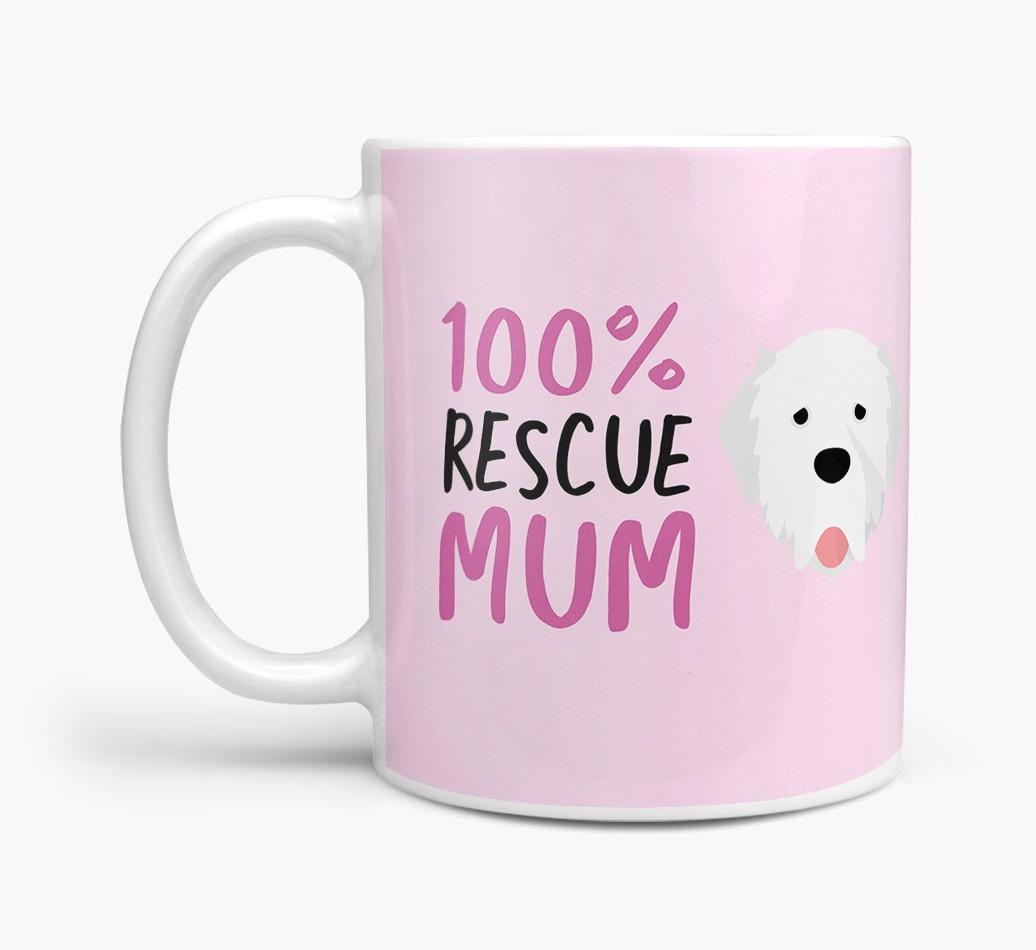 '100% Rescue Mum' - Personalised {breedFullName} Mug