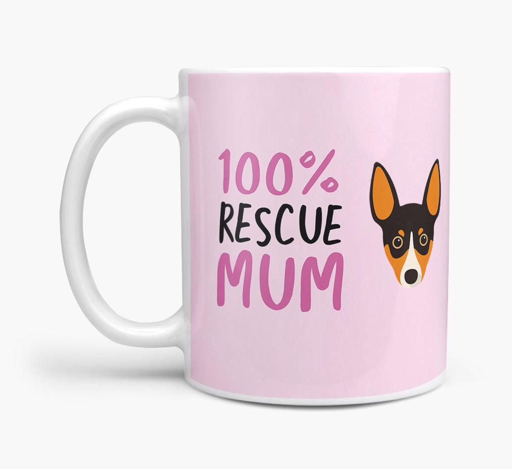 '100% Rescue Mum' - Personalised {breedFullName} Mug