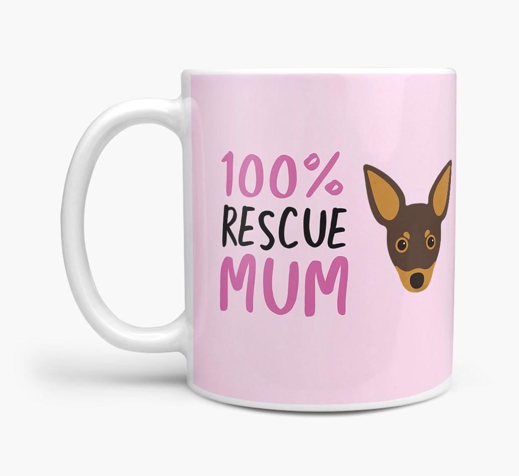 '100% Rescue Mum' - Personalised {breedFullName} Mug