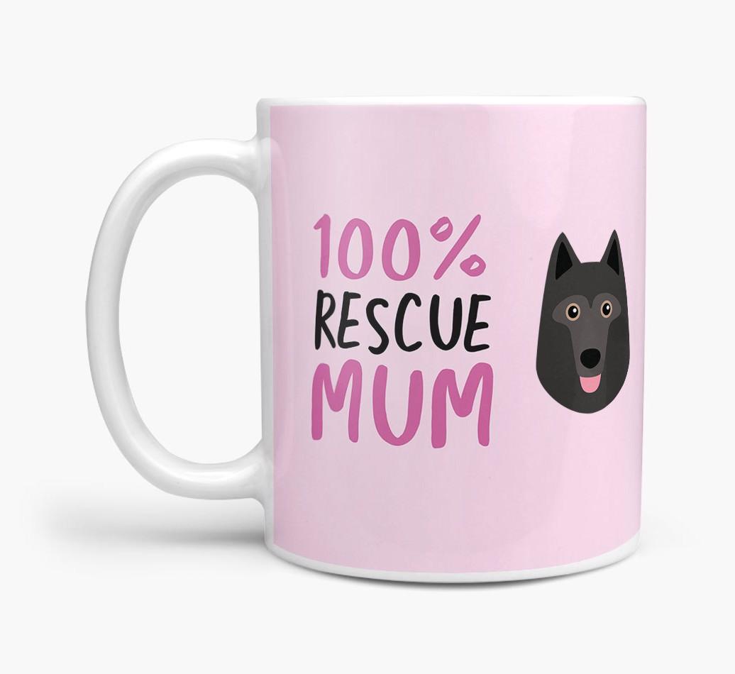'100% Rescue Mum' - Personalised {breedFullName} Mug