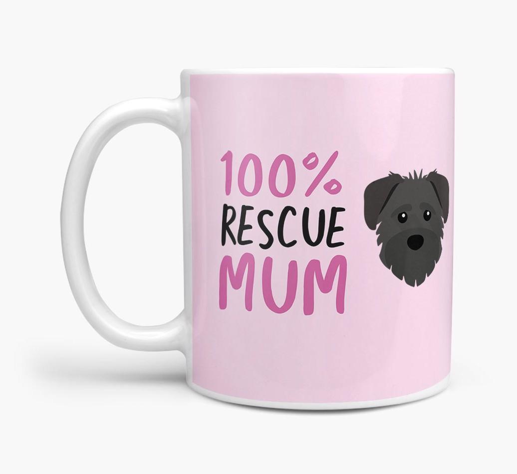 '100% Rescue Mum' - Personalised {breedFullName} Mug