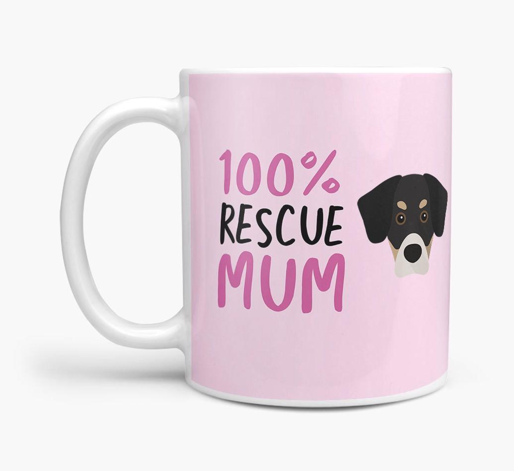 '100% Rescue Mum' - Personalised {breedFullName} Mug