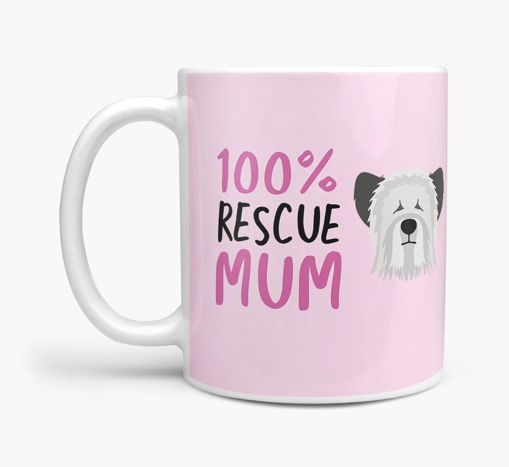 '100% Rescue Mum' - Personalised {breedFullName} Mug