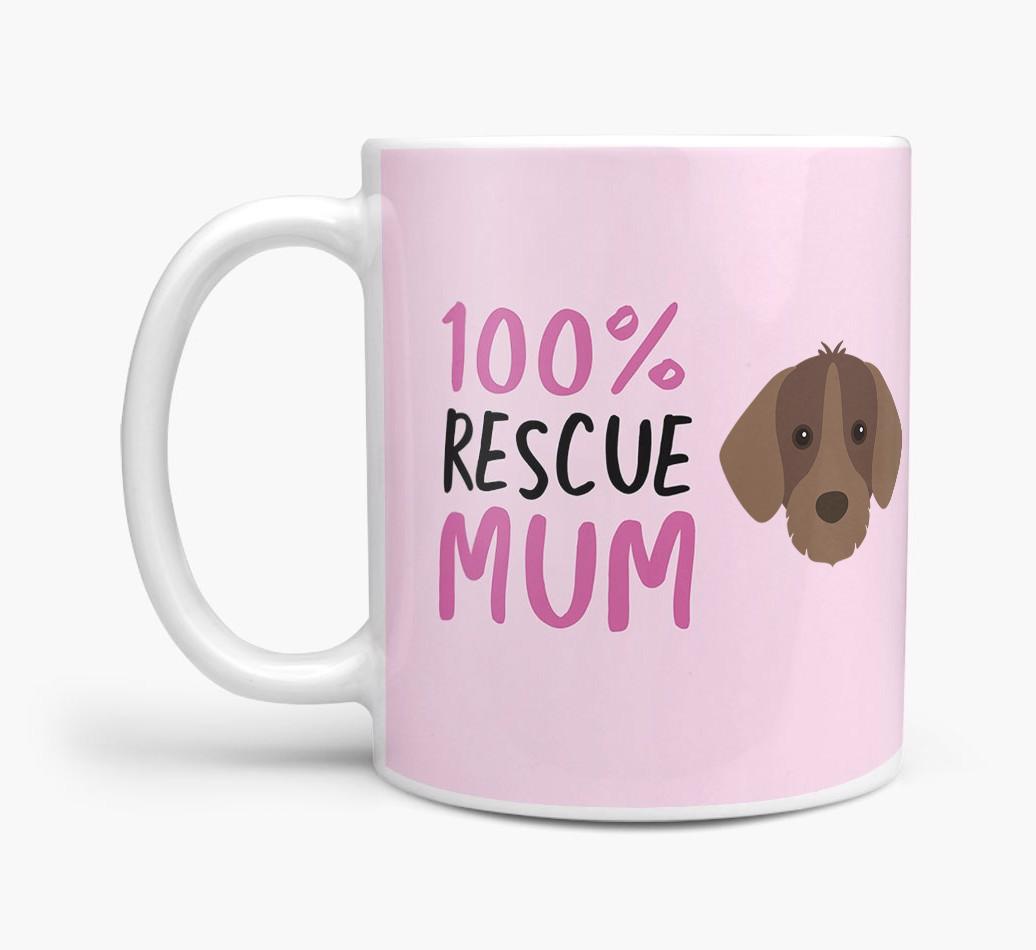'100% Rescue Mum' - Personalised {breedFullName} Mug