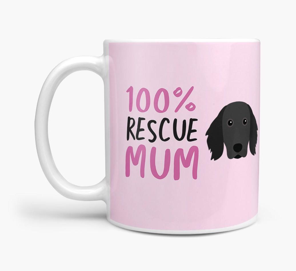 '100% Rescue Mum' - Personalised {breedFullName} Mug