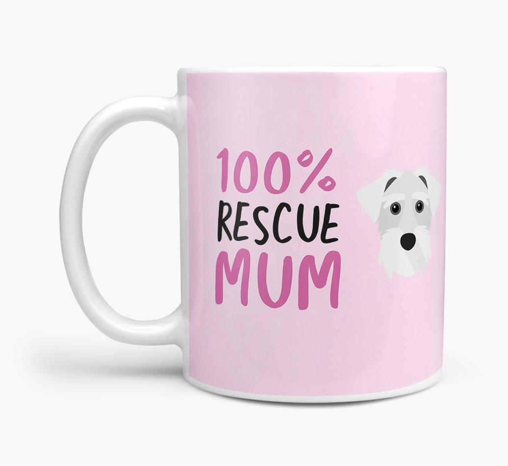 '100% Rescue Mum' - Personalised {breedFullName} Mug