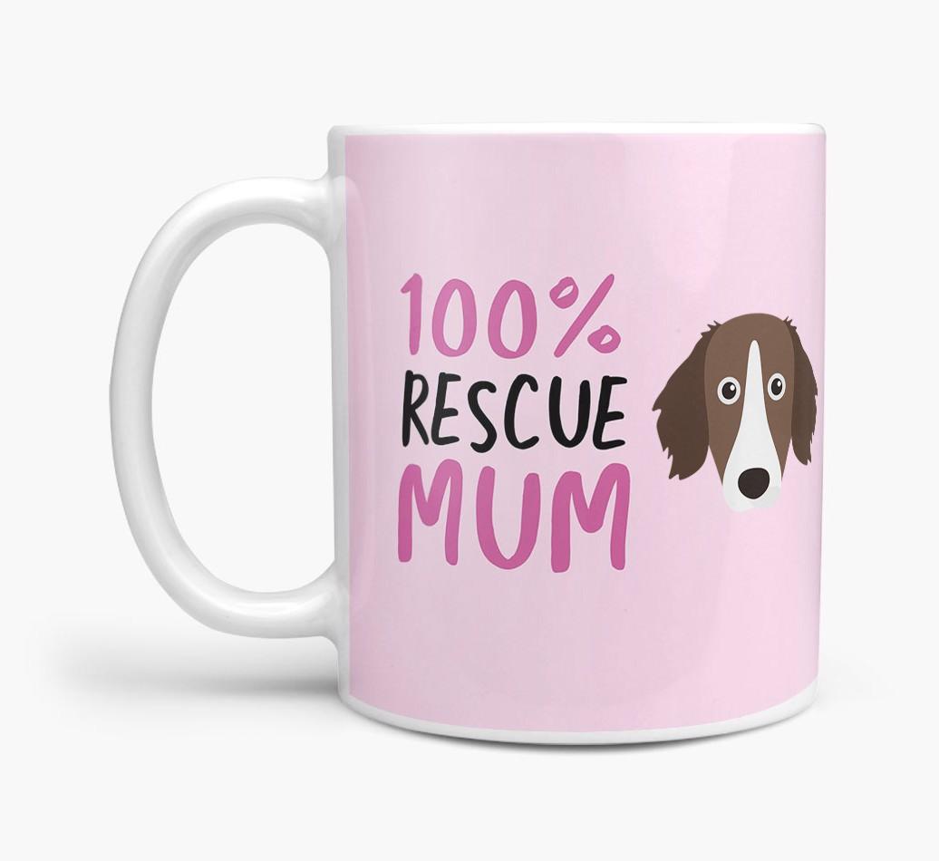 '100% Rescue Mum' - Personalised {breedFullName} Mug
