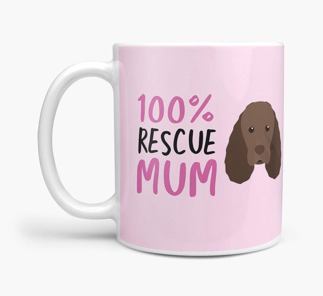 '100% Rescue Mum' - Personalised {breedFullName} Mug