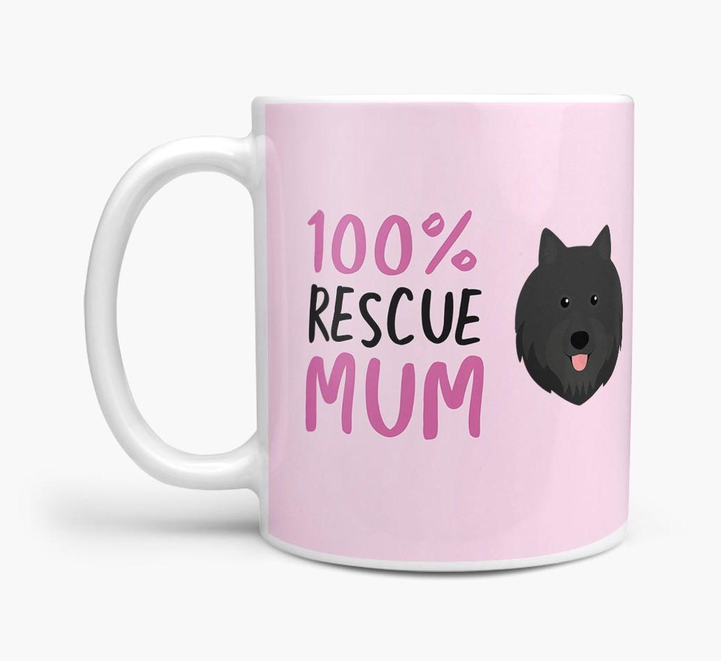 '100% Rescue Mum' - Personalised {breedFullName} Mug
