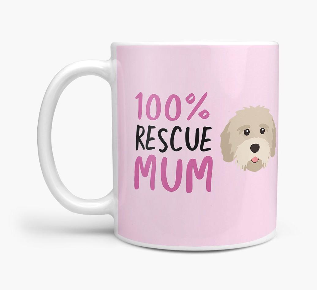 '100% Rescue Mum' - Personalised {breedFullName} Mug