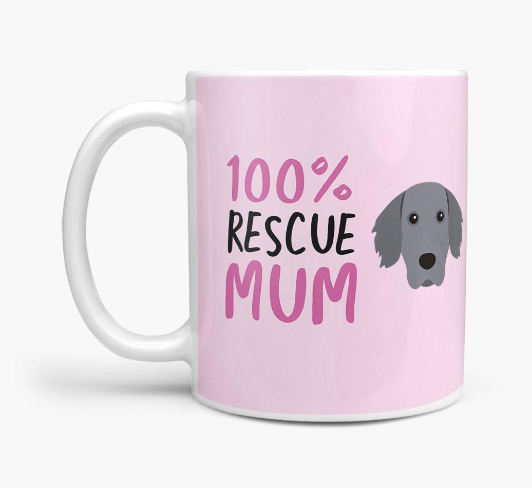 '100% Rescue Mum' - Personalised {breedFullName} Mug