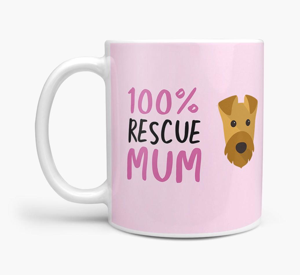 '100% Rescue Mum' - Personalised {breedFullName} Mug