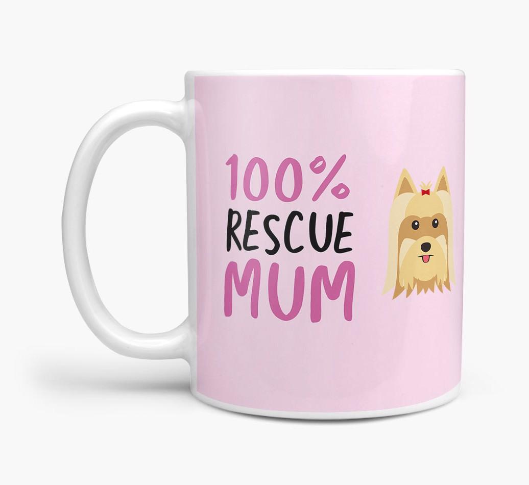 '100% Rescue Mum' - Personalised {breedFullName} Mug