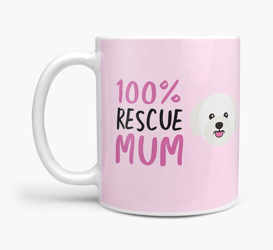 '100% Rescue Mum' - Personalised {breedFullName} Mug