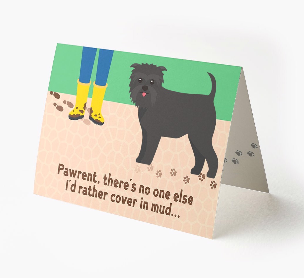 'There's No One Else I'd Rather Cover In Mud' - Personalised {breedFullName} Card