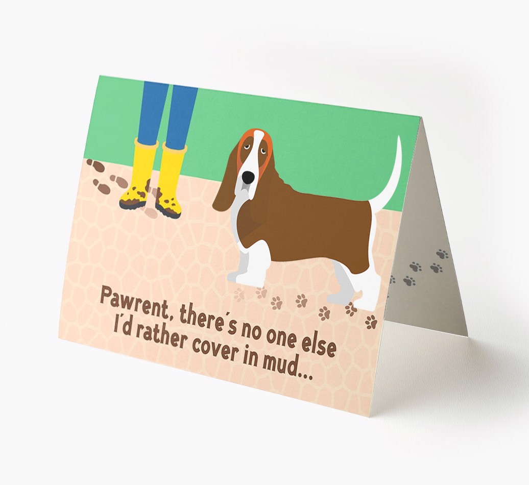 'There's No One Else I'd Rather Cover In Mud' - Personalised {breedFullName} Card